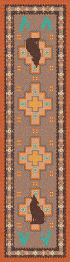 Image of an area rug, Howl at the Moon - Desert Rose