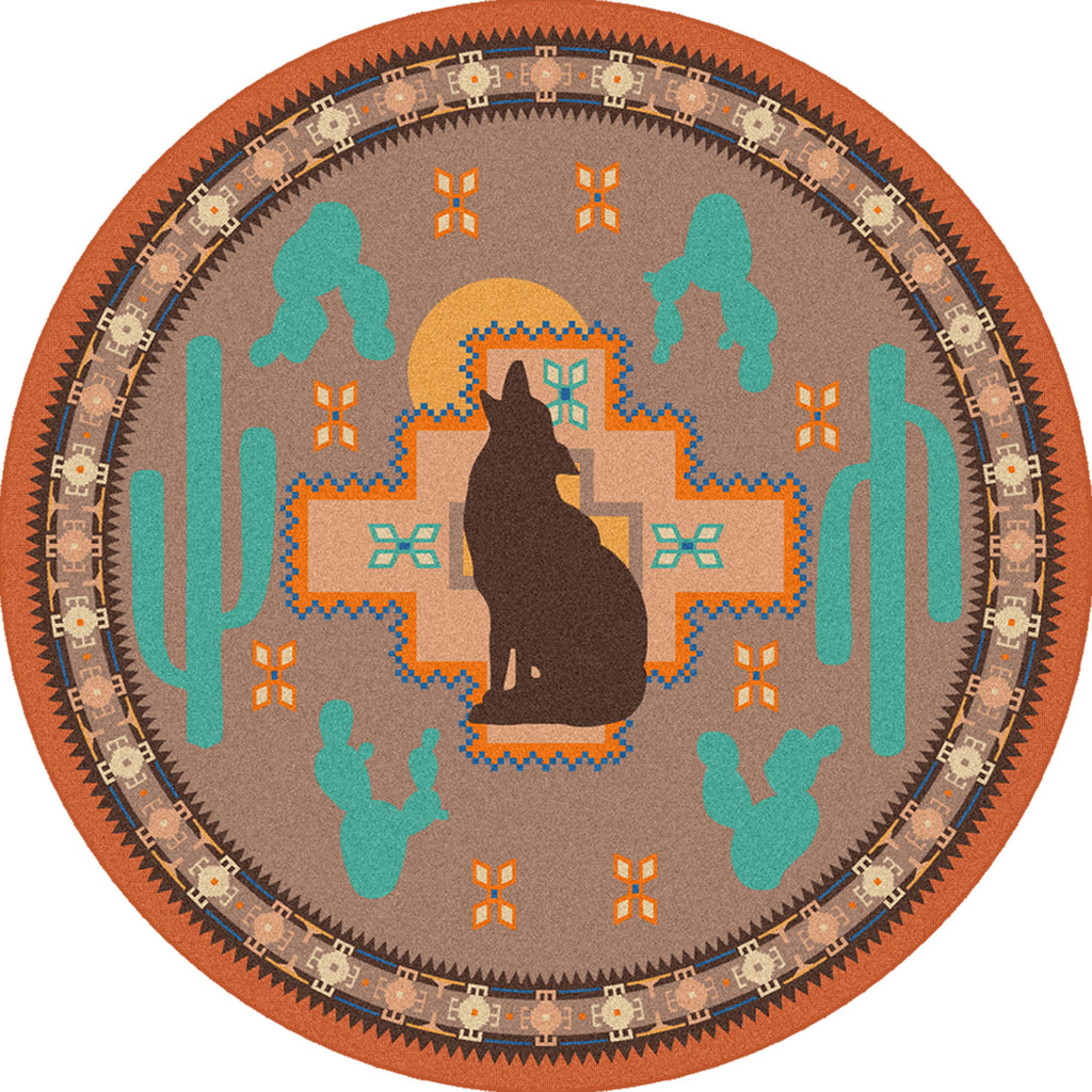 Image of an area rug, Howl at the Moon - Desert Rose