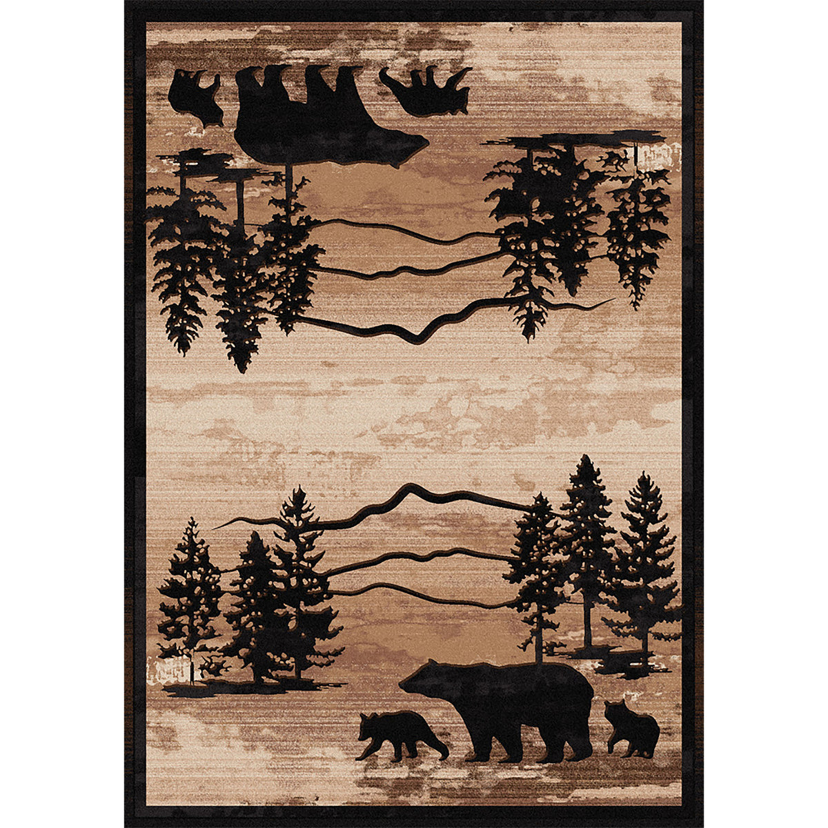 Image of an area rug, Mountain Shadow Bear - Natural