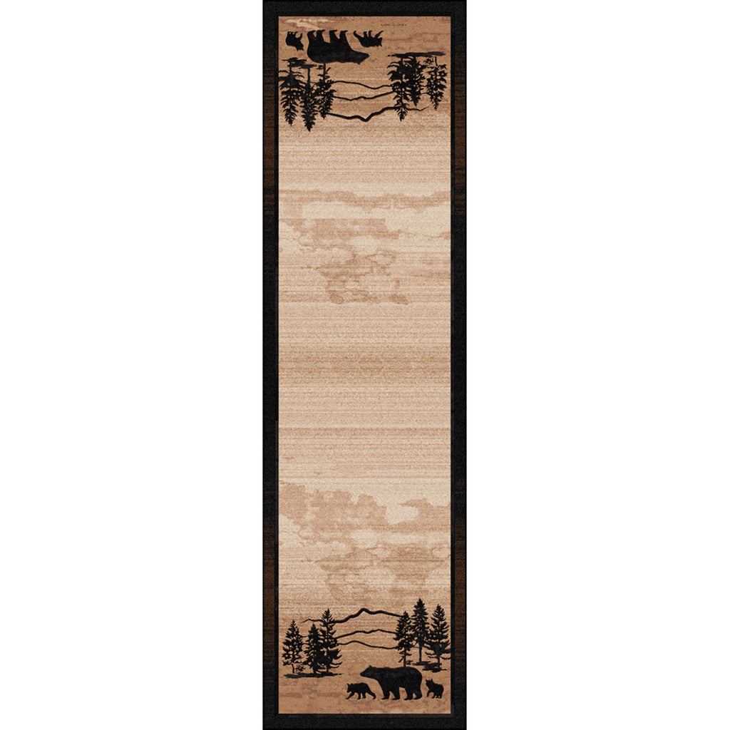 Image of an area rug, Mountain Shadow Bear - Natural