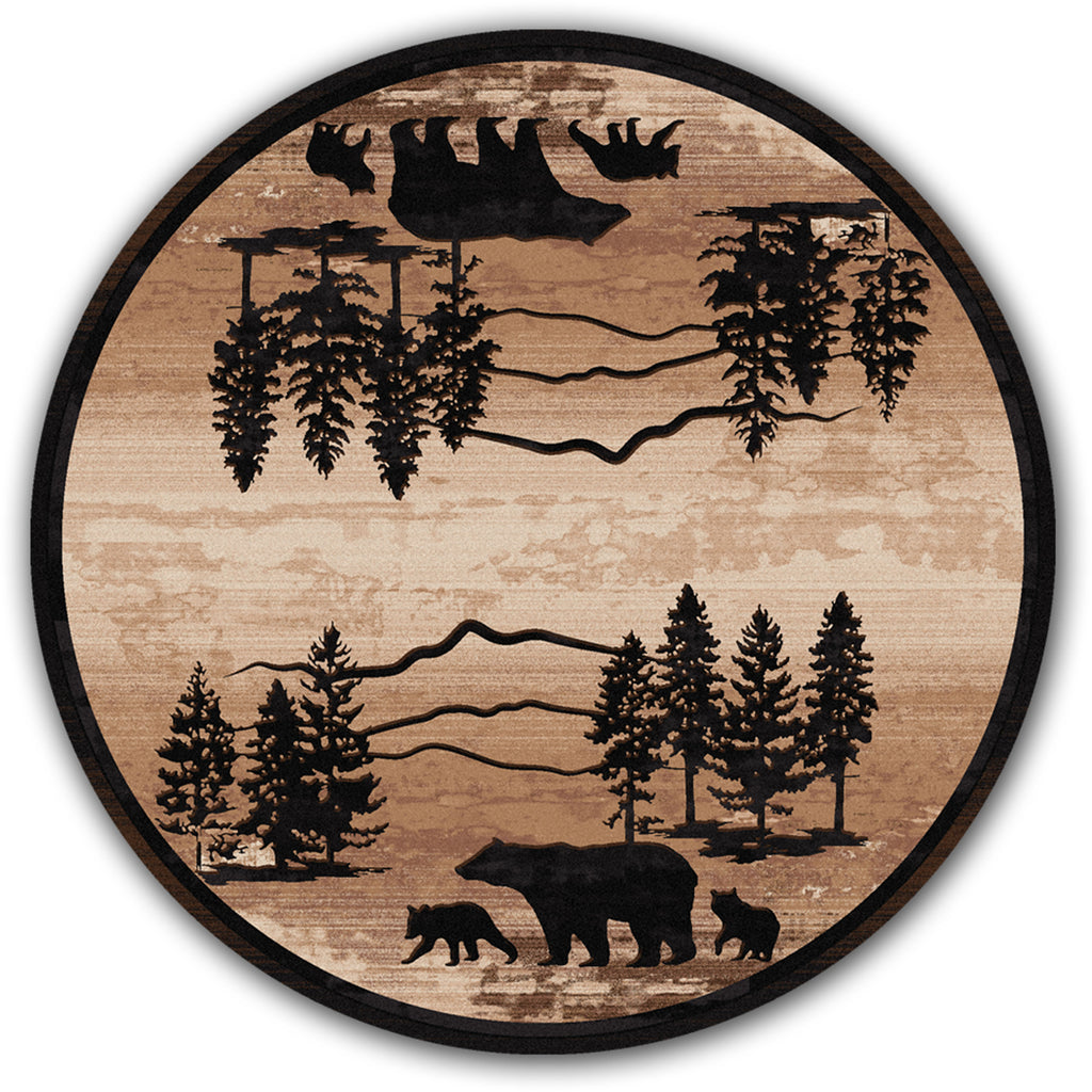 Image of an area rug, Mountain Shadow Bear - Natural
