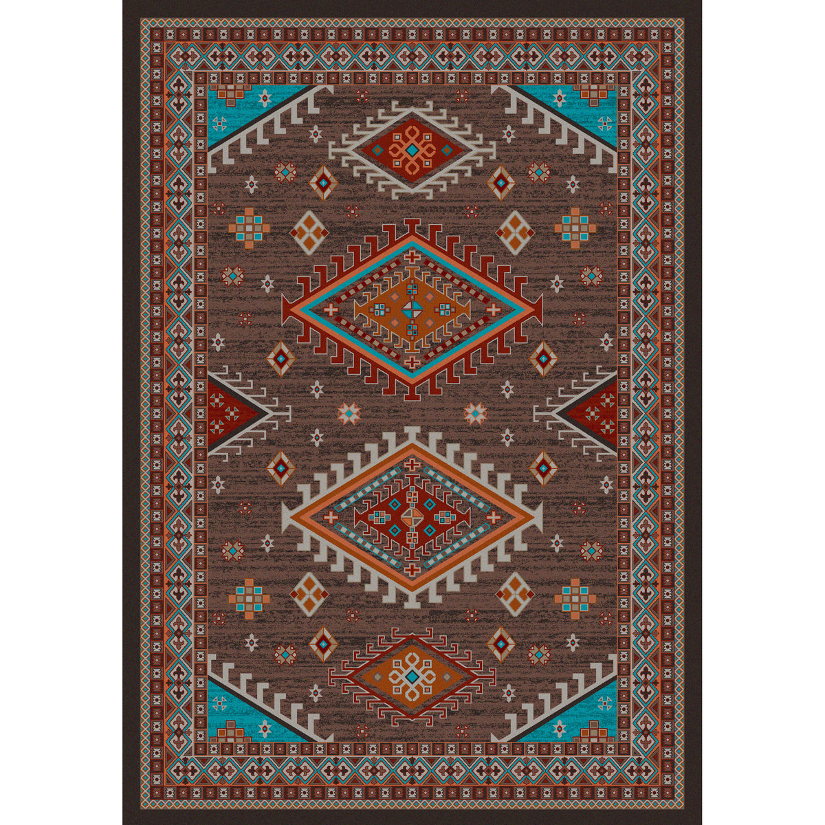 Image of an area rug, Persian Southwest - Brown