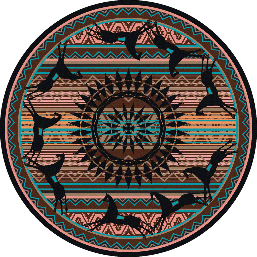 Image of an area rug, Ghost Rider - Turquoise