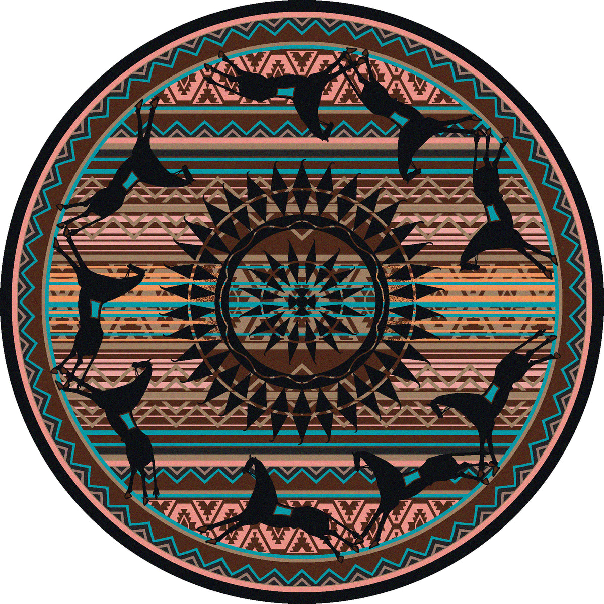 Image of an area rug, Ghost Rider - Turquoise