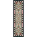 Image of an area rug, Saw Tooth - Raincloud