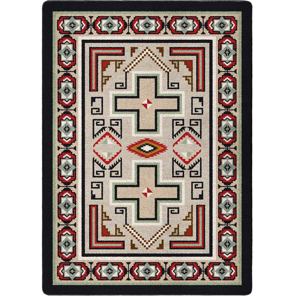 Image of an area rug, Saw Tooth - Raincloud