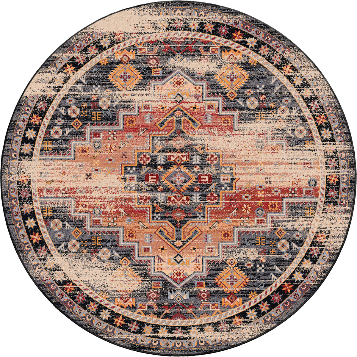Image of an area rug, Persian Version - Distressed Sunset