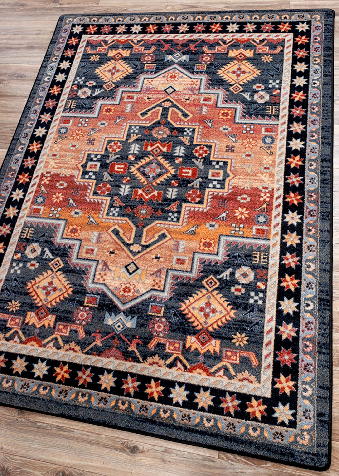 Image of an area rug, Persian Version - Distressed Sunset
