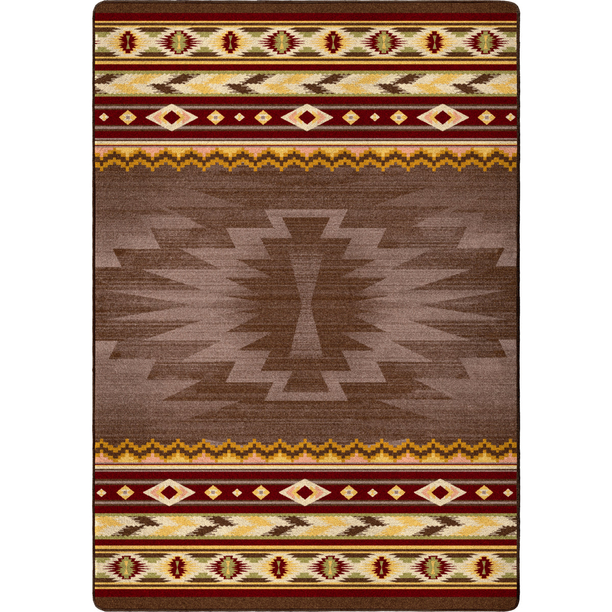 Image of an area rug, Cinnabar - Star