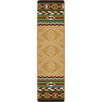 Image of an area rug, Cinnabar - Tan