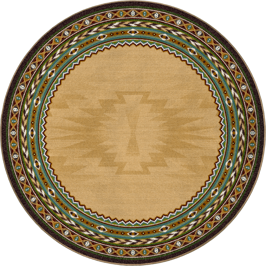 Image of an area rug, Cinnabar - Tan