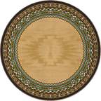 Image of an area rug, Cinnabar - Tan