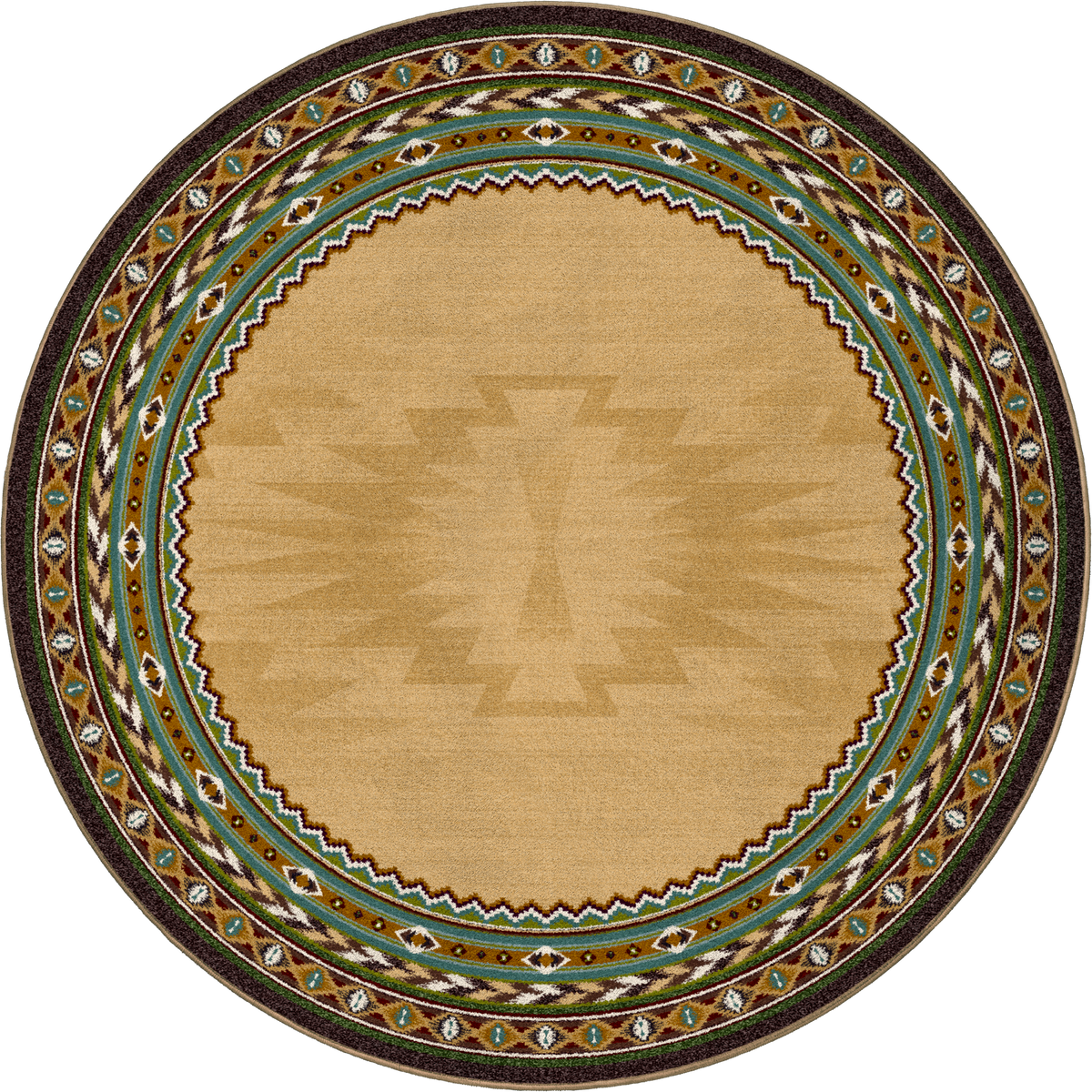 Image of an area rug, Cinnabar - Tan