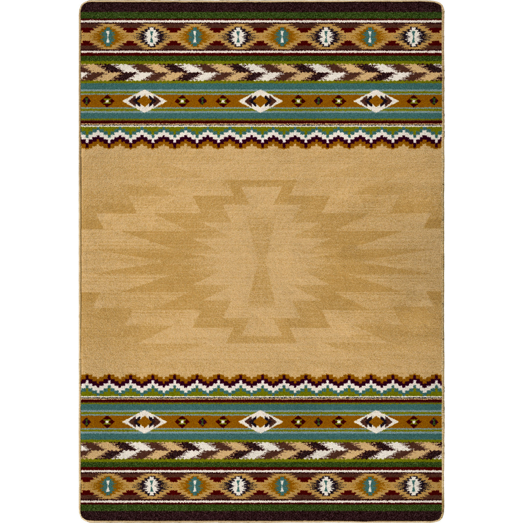 Image of an area rug, Cinnabar - Tan