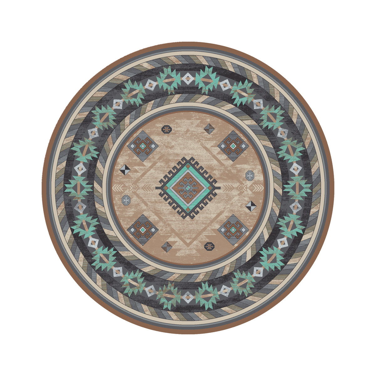 Image of an area rug, Wild Whiskey - Mint