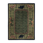 Image of an area rug, Lakeside Bear - Green