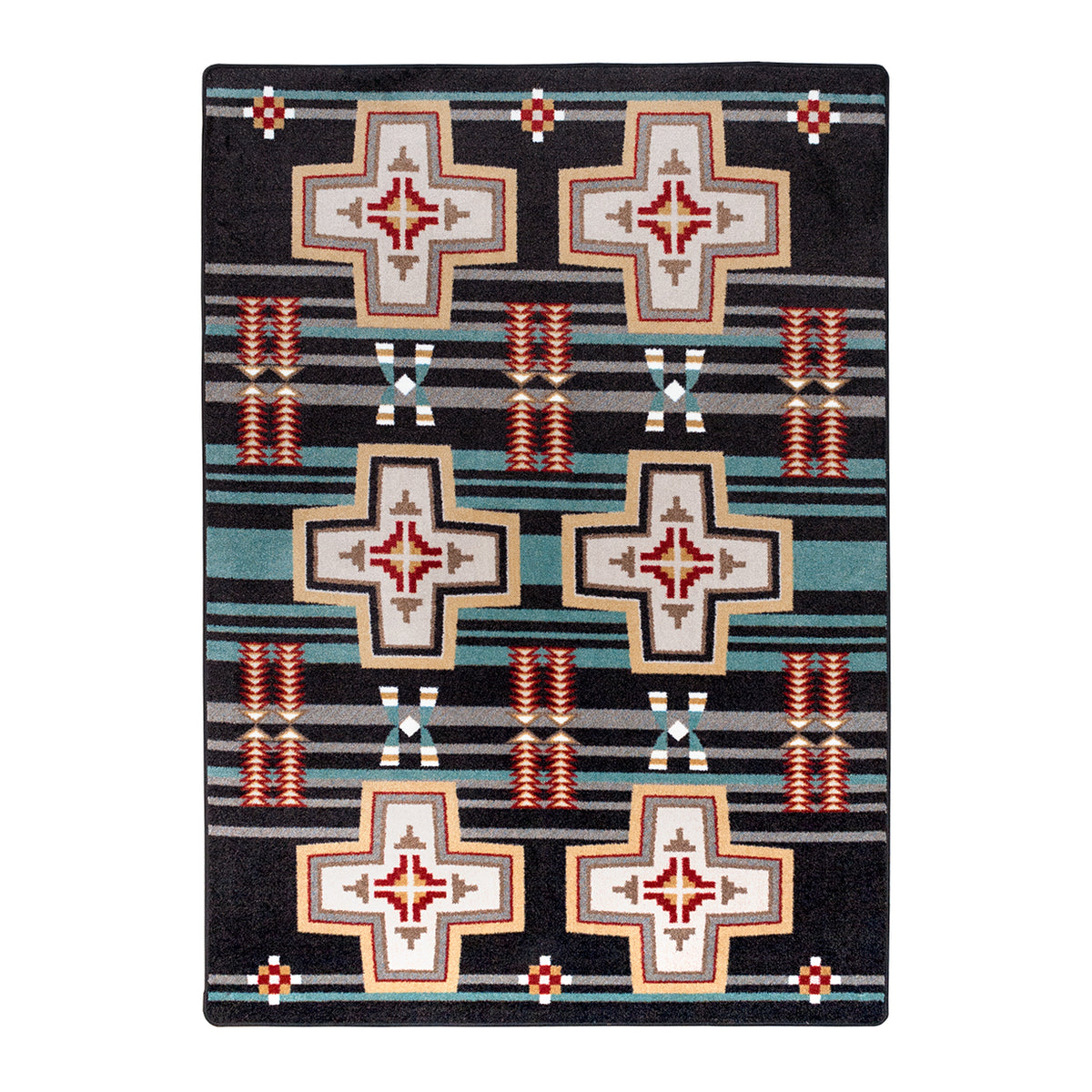 Image of an area rug, Grand River - Black