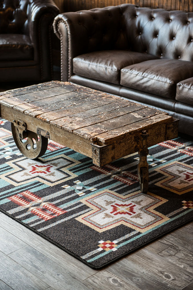 Image of an area rug, Grand River - Black