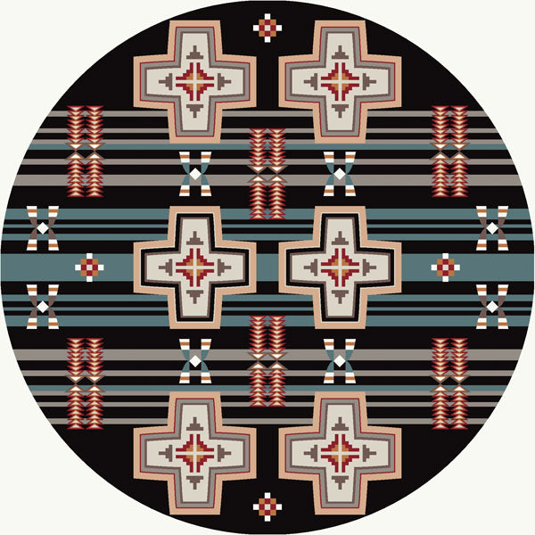 Image of an area rug, Grand River - Black