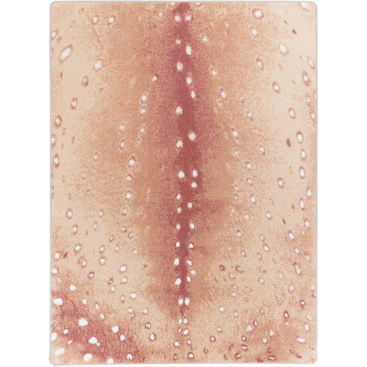 Image of an area rug, Spotted Hide - Blush
