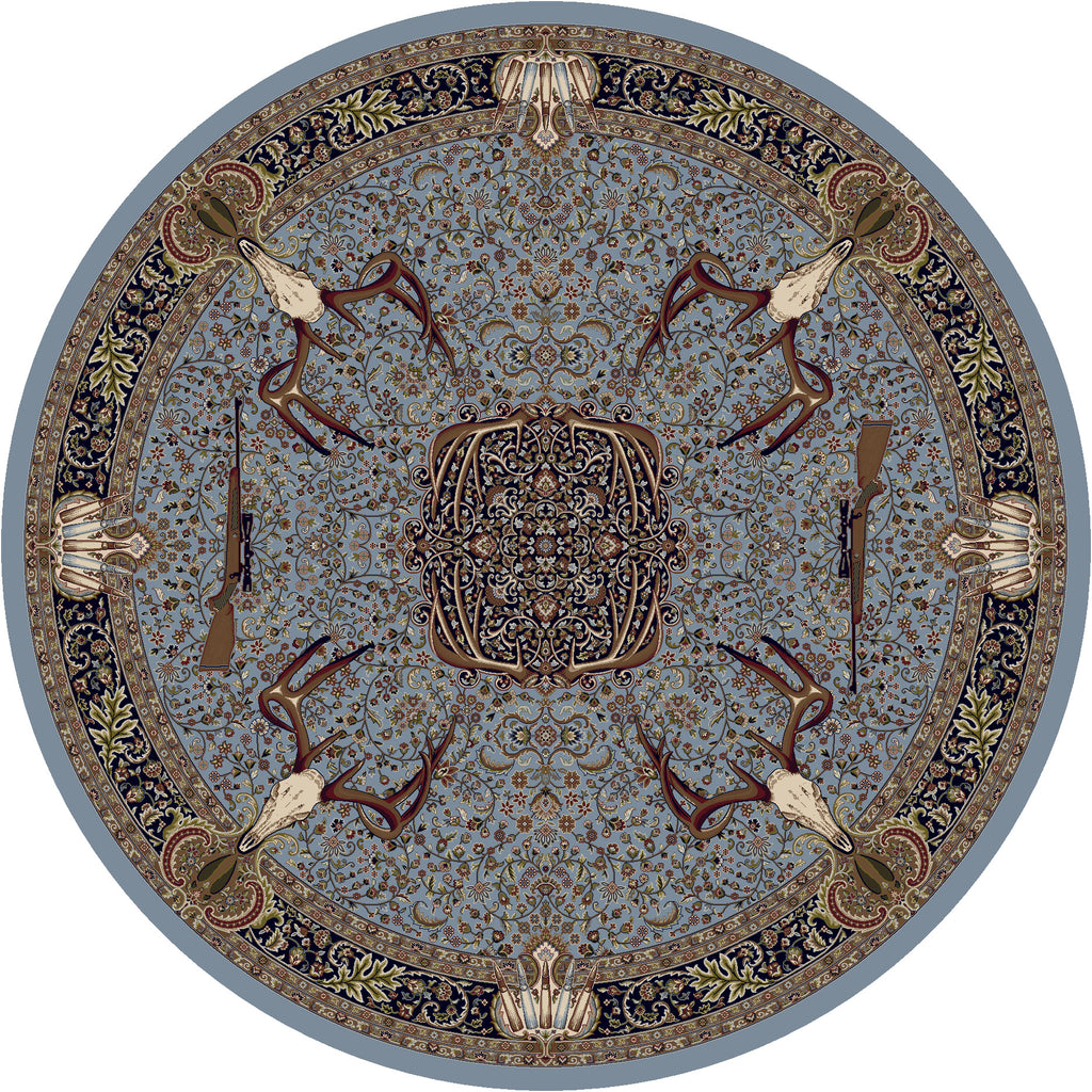 Image of an area rug, Trophy Room - Blue