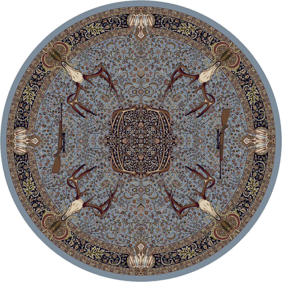 Image of an area rug, Trophy Room - Blue