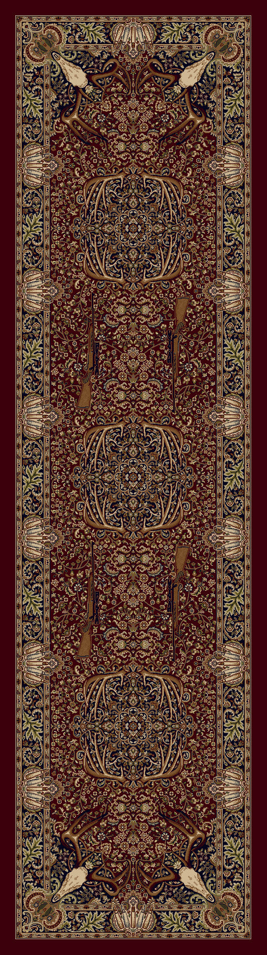 Image of an area rug, Trophy Room - Burgundy