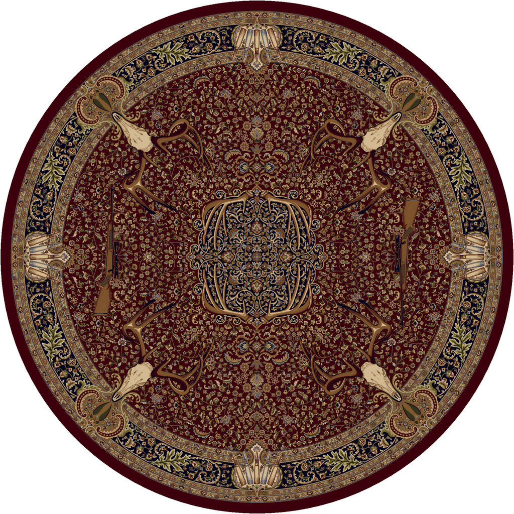 Image of an area rug, Trophy Room - Burgundy