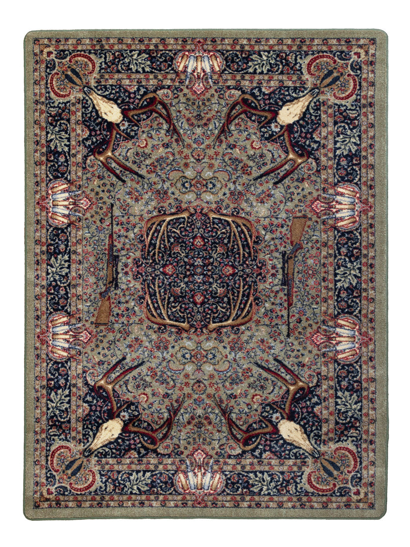 Image of an area rug, Trophy Room - Green