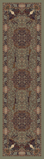 Image of an area rug, Trophy Room - Green