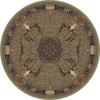 Image of an area rug, Trophy Room - Green