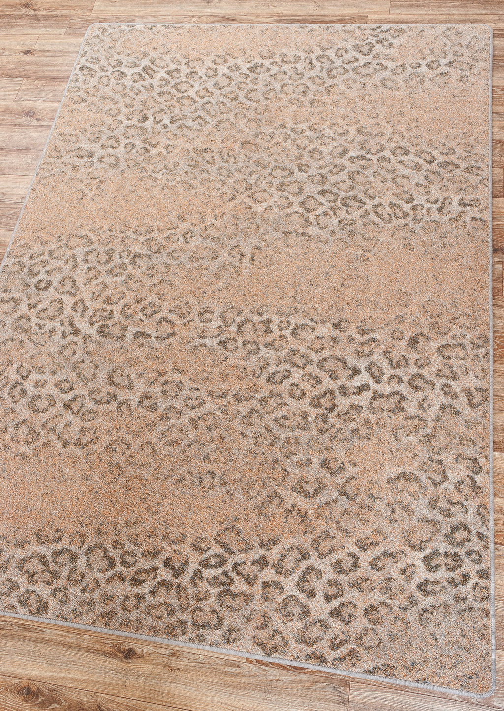 Image of an area rug, Snow Leopard - Distressed Blush