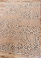 Image of an area rug, Snow Leopard - Distressed Blush