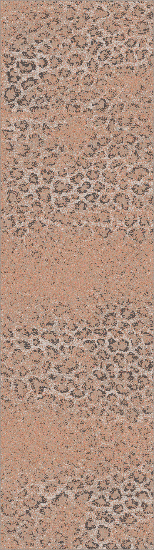 Image of an area rug, Snow Leopard - Distressed Blush