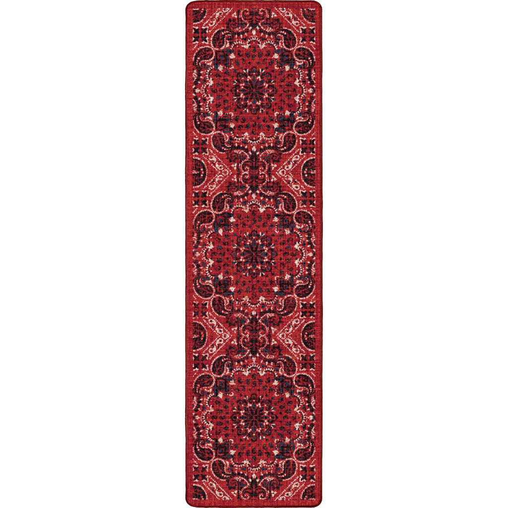 Image of an area rug, Kerchief - Rodeo Red