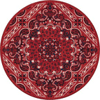 Image of an area rug, Kerchief - Rodeo Red