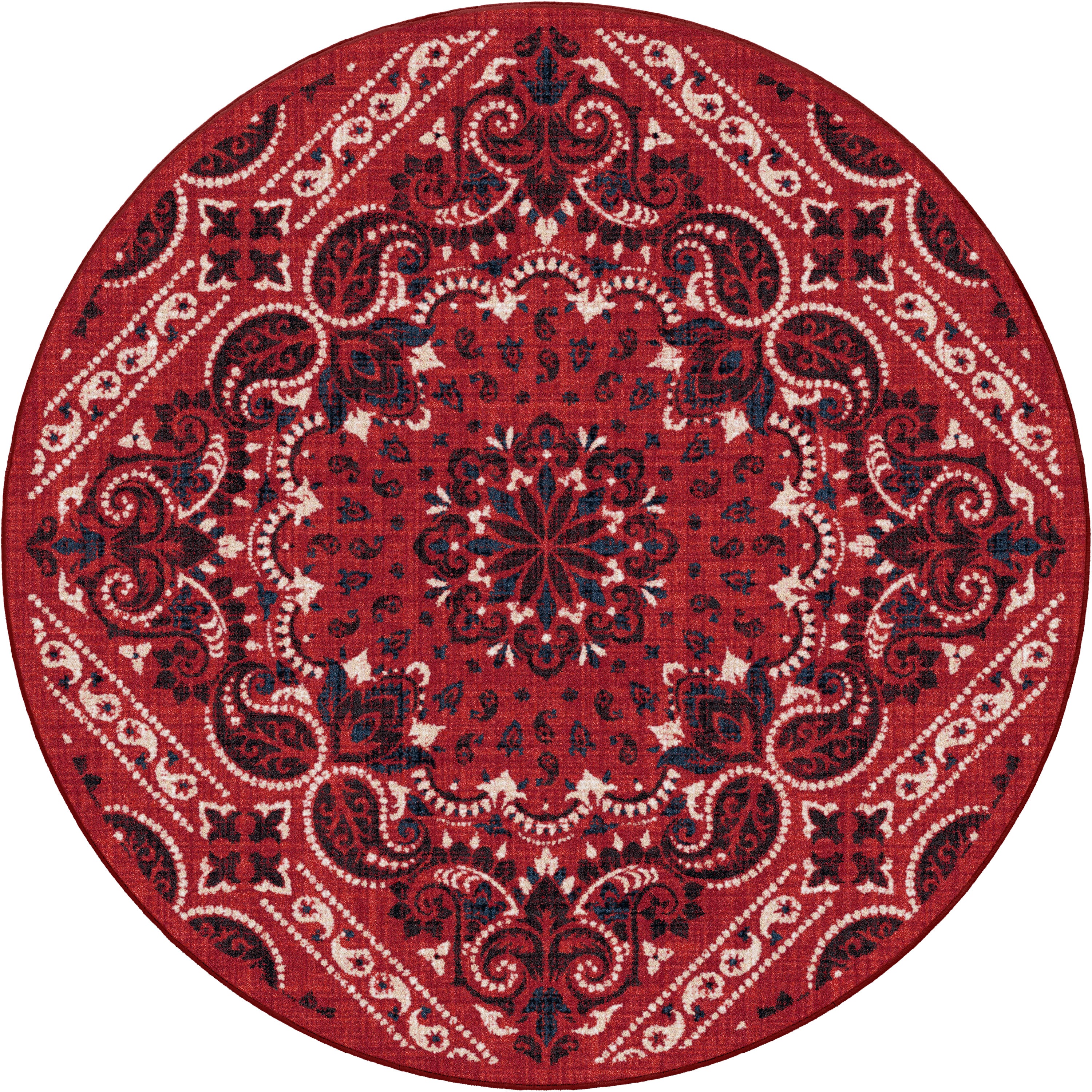 Image of an area rug, Kerchief - Rodeo Red