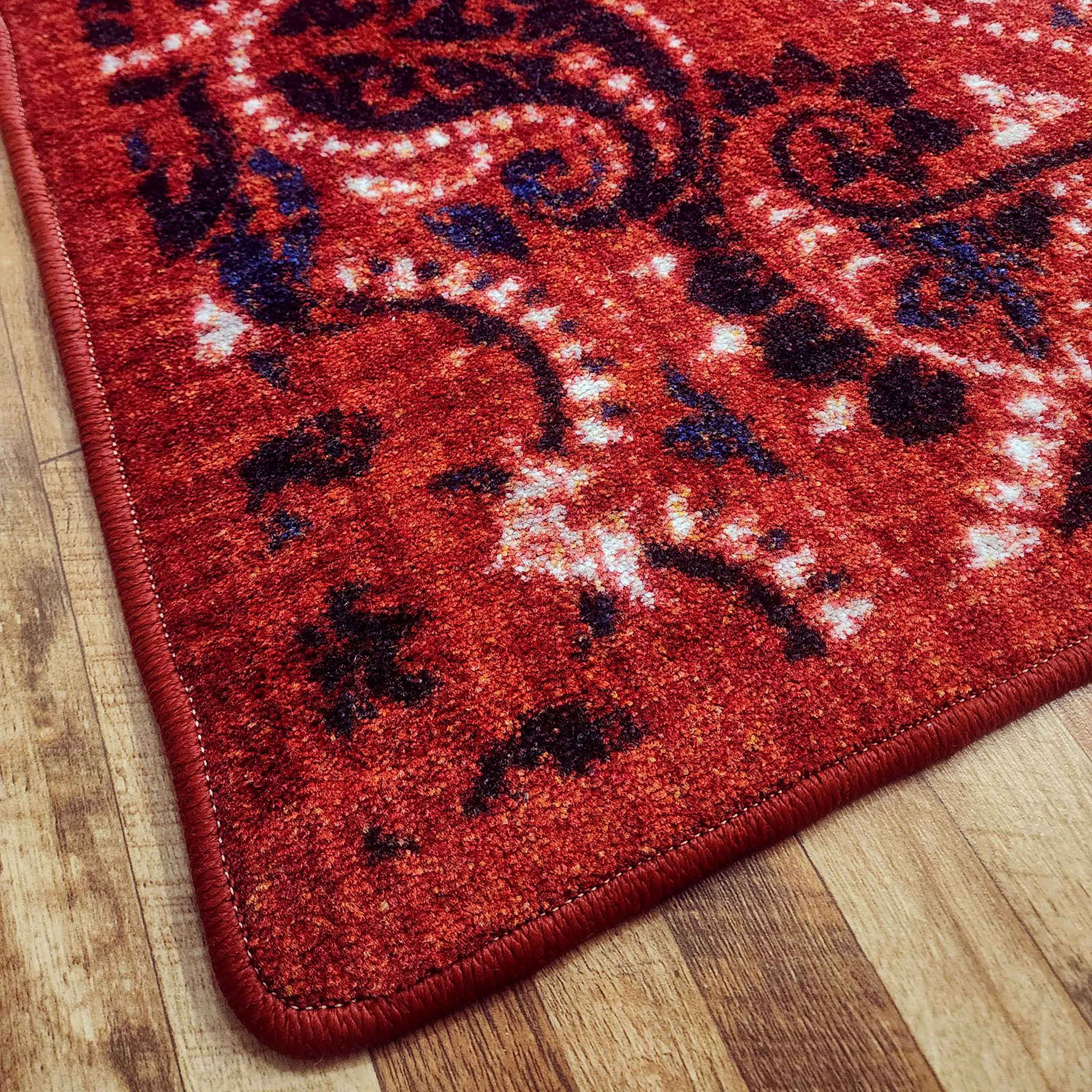 Image of an area rug, Kerchief - Rodeo Red