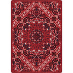Image of an area rug, Kerchief - Rodeo Red