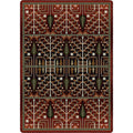 Image of an area rug, Flourish Forest - Garnet