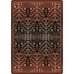 Image of an area rug, Flourish Forest - Garnet