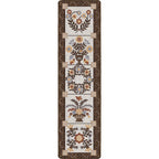 Image of an area rug, Inspired Quilt - Brown