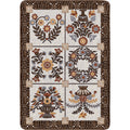 Image of an area rug, Inspired Quilt - Brown
