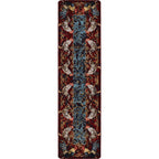 Image of an area rug, Pecking Order - Bordeaux
