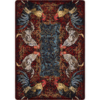 Image of an area rug, Pecking Order - Bordeaux