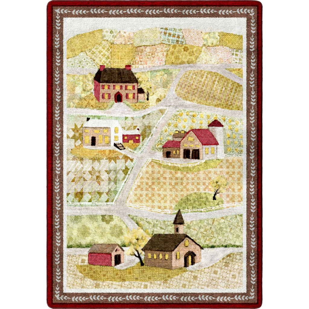 Image of an area rug, Summer Fields - Quilt