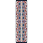 Image of an area rug, United Quilt - Antique Red White & Blue