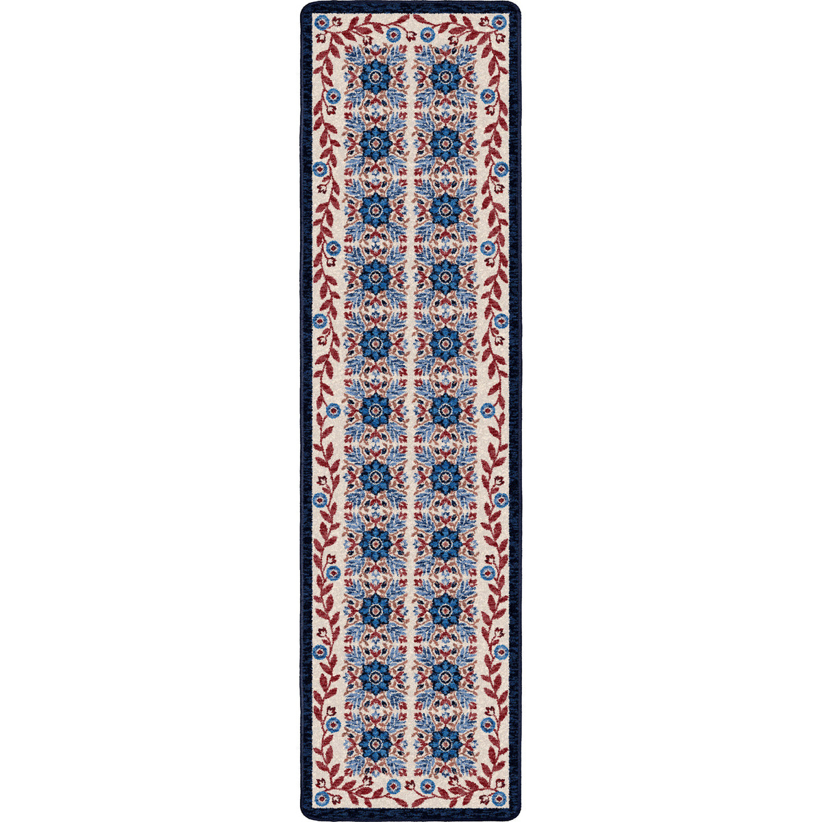 Image of an area rug, United Quilt - Antique Red White & Blue