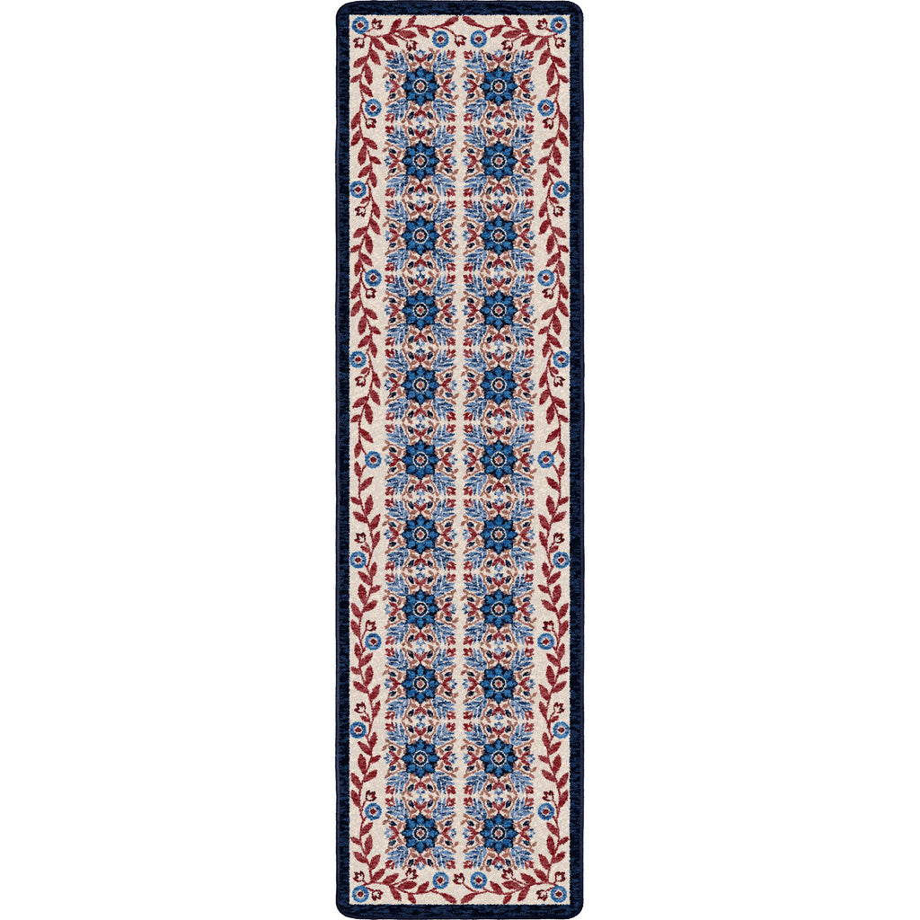 Image of an area rug, United Quilt - Antique Red White and Blue