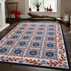 Image of an area rug, United Quilt - Antique Red White & Blue
